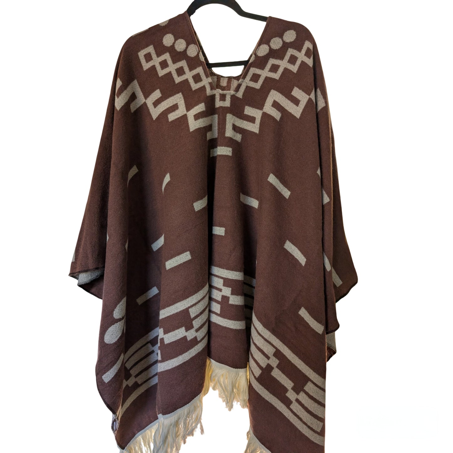 Cowboy poncho fancy dress costume outfit one size fits most