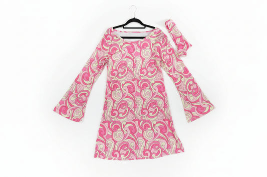 60s 70s Fancy Dress Costume Flower Power hippy hippie retro Gogo