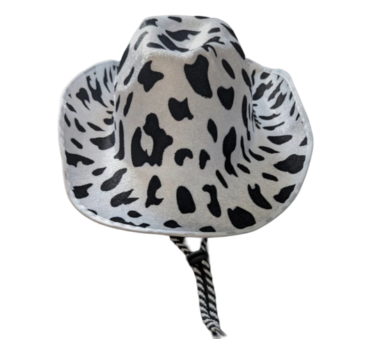 Cow Print Unisex Cowboy Cowgirl Hat