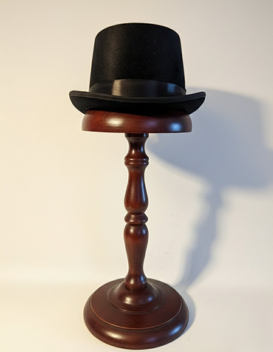 Black top hat fancy dress accessories show dance men women unisex magician showman party