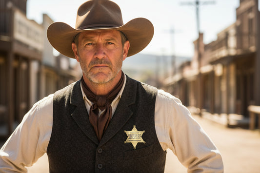 Sheriff Western Star Badge Gold Or Silver