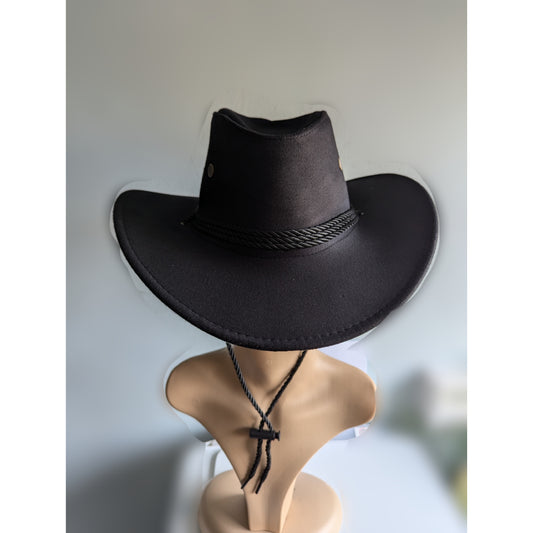 Black cowboy hat fancy dress western rodeo party