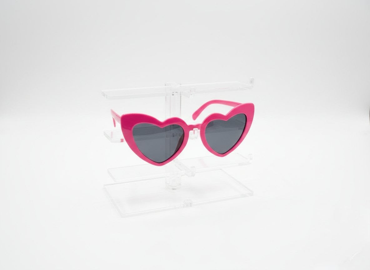 Choose colour: Heart shaped glasses hen do party wedding festival cowboy western