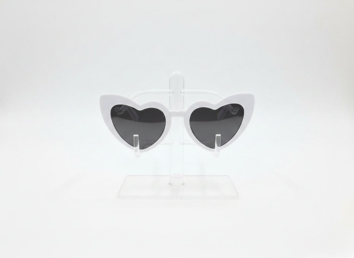 Choose colour: Heart shaped glasses hen do party wedding festival cowboy western