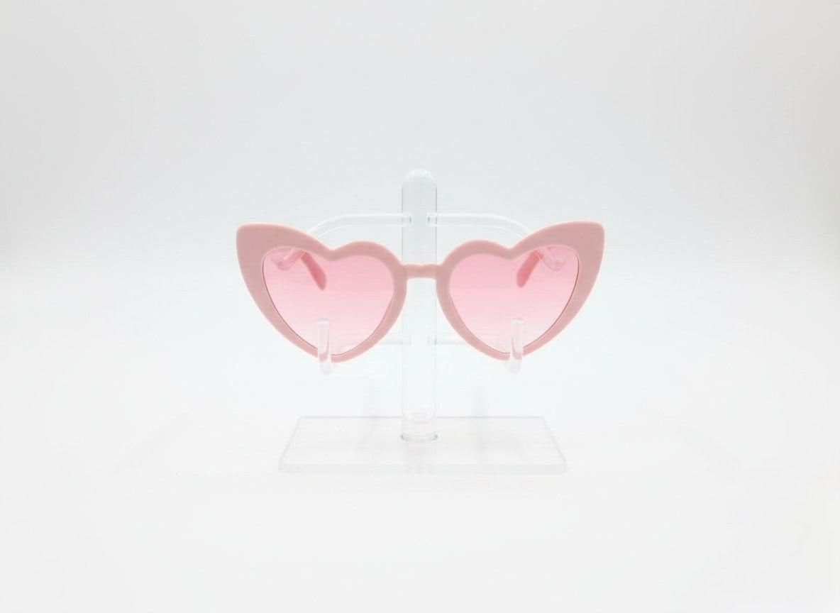 Choose colour: Heart shaped glasses hen do party wedding festival cowboy western